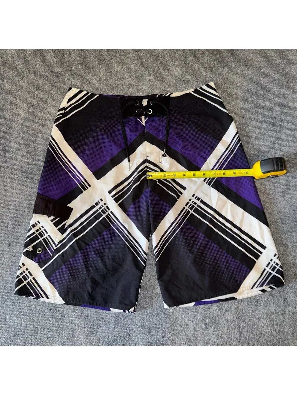 Tony Hawk Abstract Grunge Surf Board Shorts Mens MD Vtg y2k 90s Rare